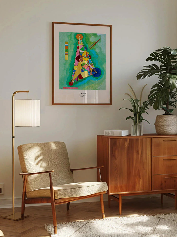 Kandinsky Variegation In The Triangle - Art Print  Poster