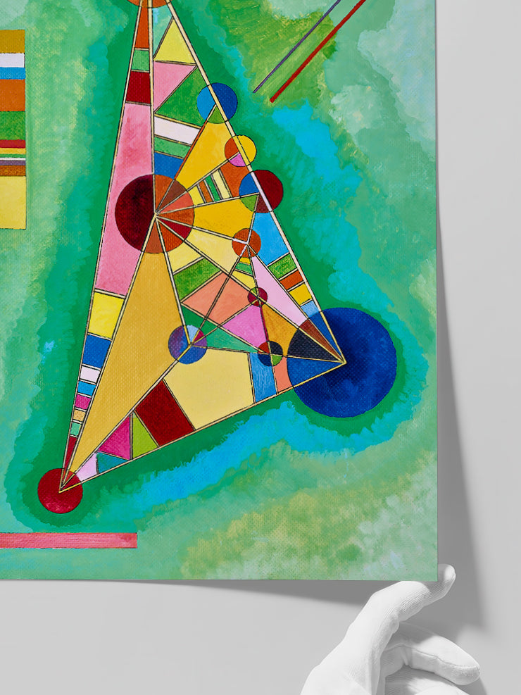 Kandinsky Variegation In The Triangle - Art Print  Poster