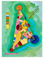 Kandinsky Variegation In The Triangle - Art Print