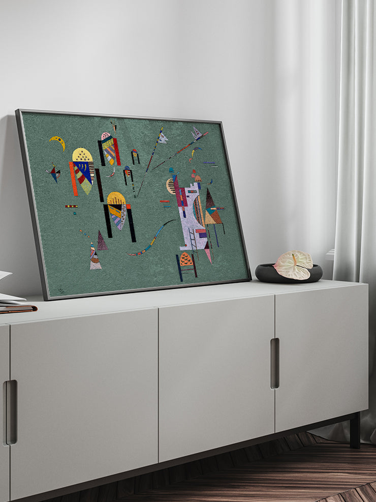 Kandinsky Vertical Accents - Art Print  Poster