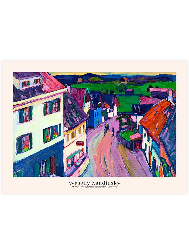 Kandinsky Murnau View from the Window of the Griesbrau - Art Print
