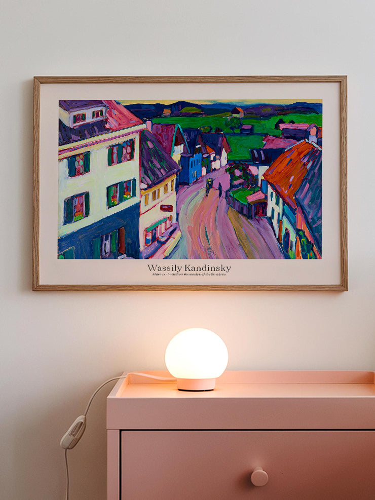 Kandinsky Murnau View from the Window of the Griesbrau - Art Print  Poster
