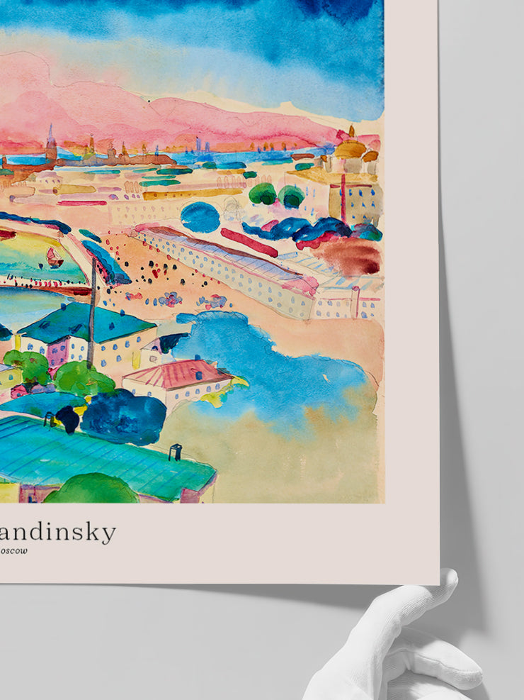 Kandinsky View of Moscow - Art Print  Poster