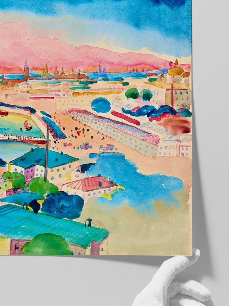 Kandinsky Moskova Manzarası - Art Print  Poster