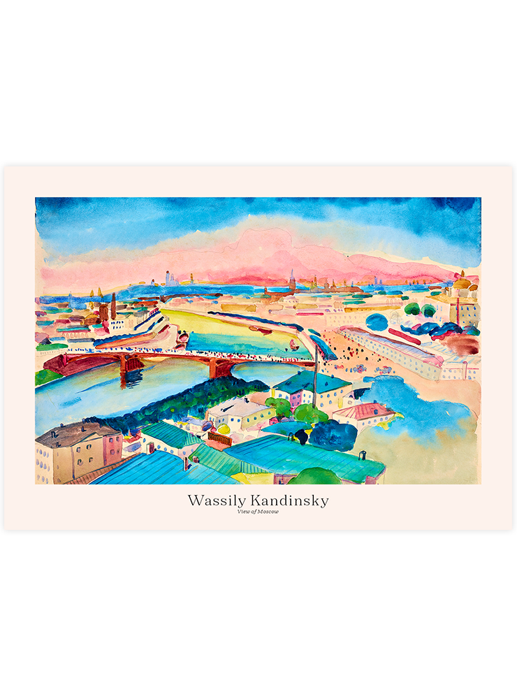 Kandinsky View of Moscow - Art Print Ürün ana görseli