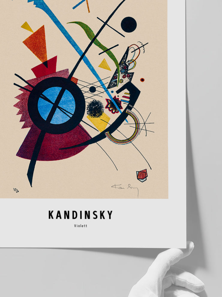 Kandinsky Violett - Art Print  Poster