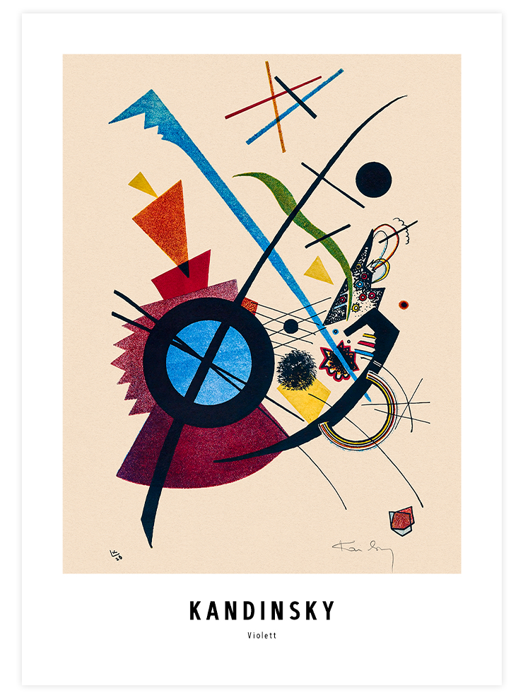 Kandinsky Violett - Art Print