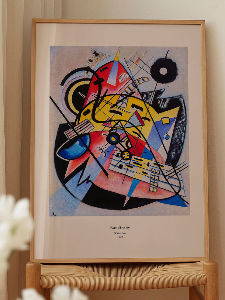 Kandinsky White Dot - Art Print  Poster