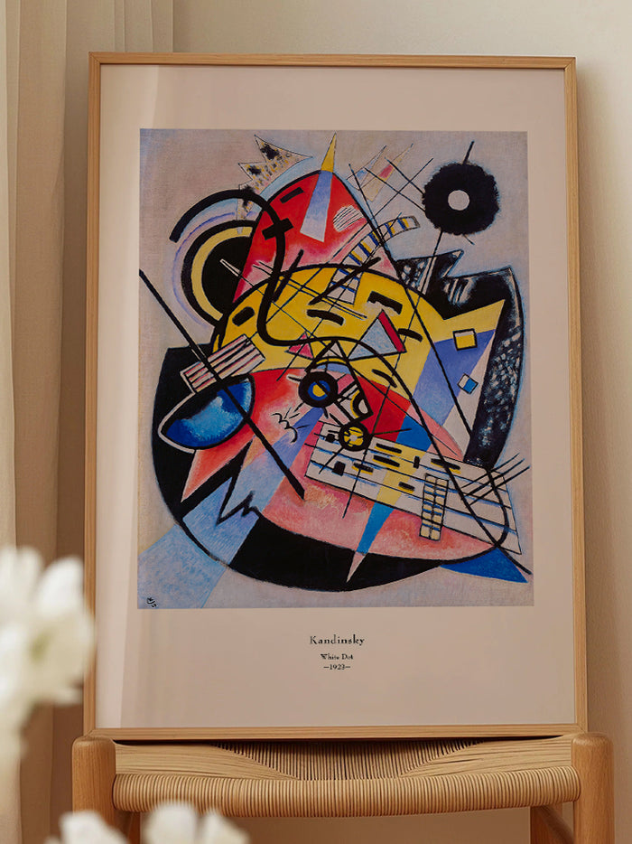 Kandinsky White Dot - Art Print  Poster
