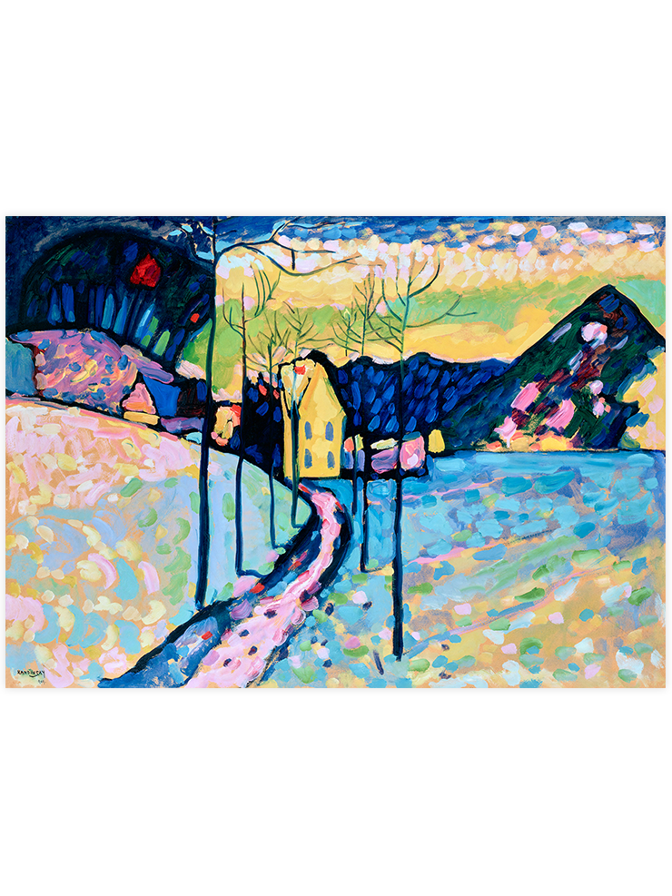 Kandinsky Kış Manzarası - Art Print Ürün ana görseli