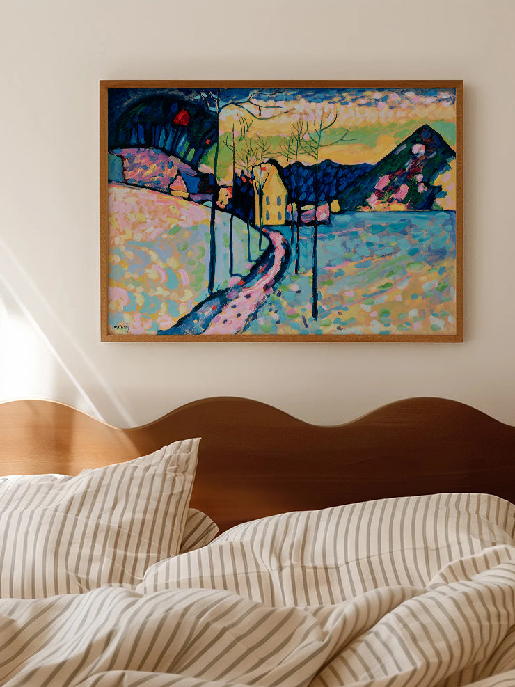Kandinsky Kış Manzarası - Art Print Ürün ikincil görseli