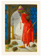 Osman Hamdi Bey Kaplumbağa Terbiyecisi - Art Print