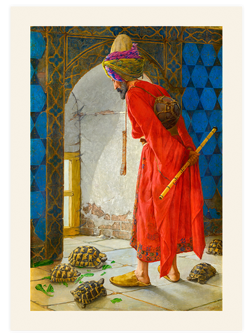 Osman Hamdi Bey Kaplumbağa Terbiyecisi - Art Print