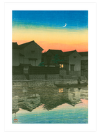 Kawase Crescent Moon at Matsue in Izumo - Art Print