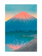 Kawase Daybreak over Lake Yamanaka - Art Print