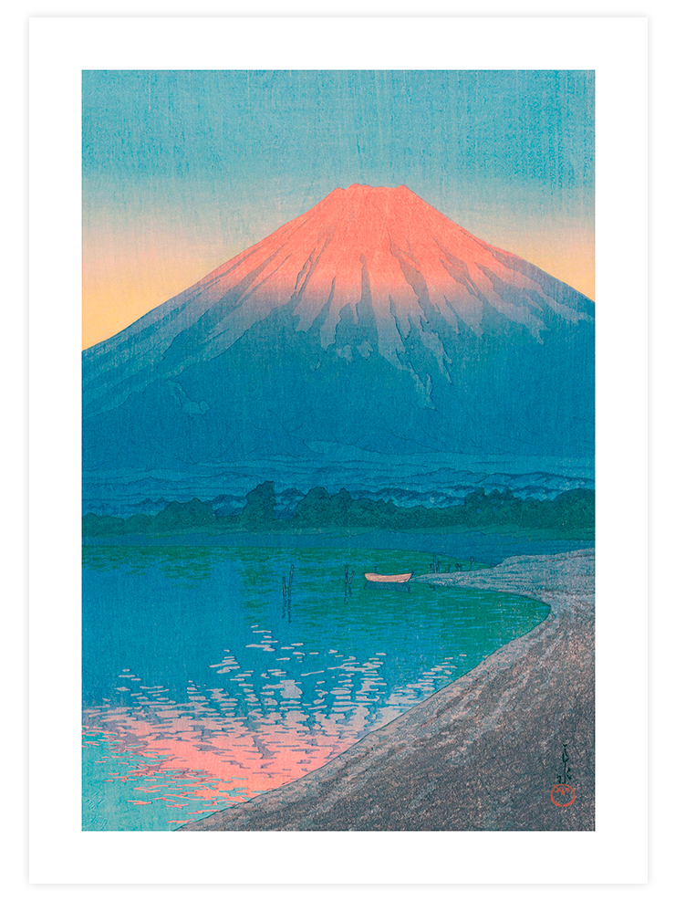 Kawase Daybreak over Lake Yamanaka - Art Print
