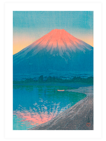 Kawase Daybreak over Lake Yamanaka - Art Print