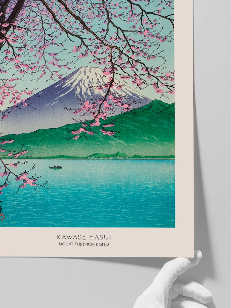 Kawase Hasui, Mount Fuji from Kishio - Art Print  Poster