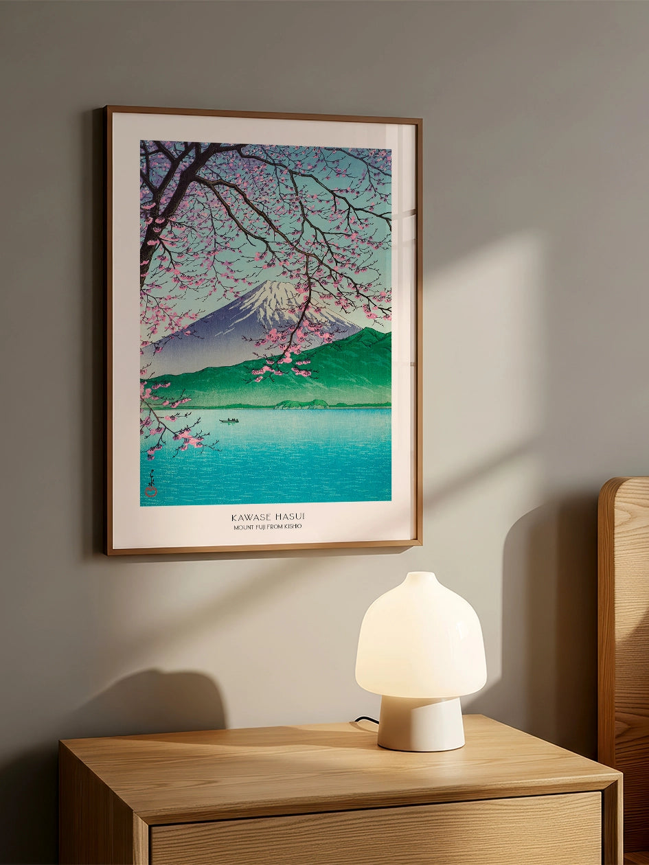 Kawase Hasui, Mount Fuji from Kishio - Art Print  Poster