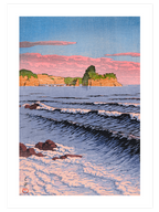 Kawase Morning Sea at Shiribeshi - Art Print