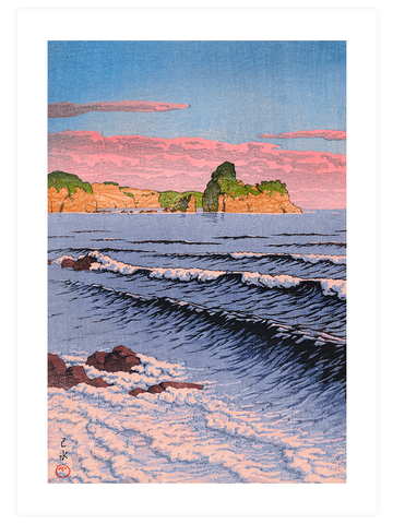Kawase Morning Sea at Shiribeshi - Art Print