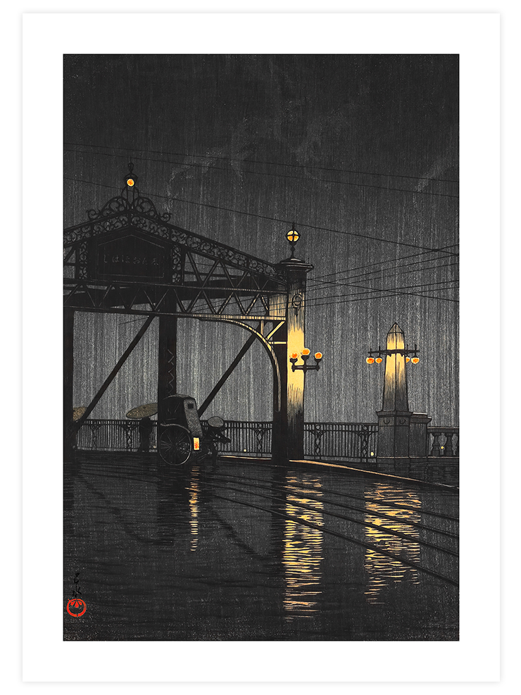 Kawase Shin Ohashi Bridge - Art Print Ürün ana görseli