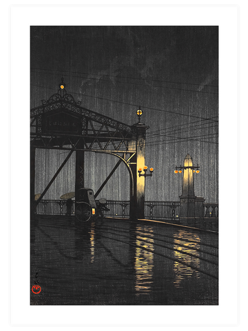 Kawase Shin Ohashi Bridge - Art Print