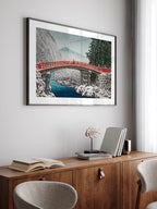 Kawase Snow at the Shinkyo Bridge, Nikko - Art Print