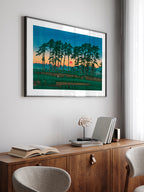 Kawase Sunset at Ichinokura, Ikegami - Art Print