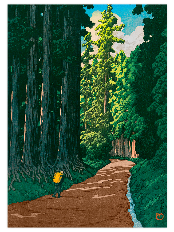 Kawase The Road to Nikko - Art Print Ürün ana görseli