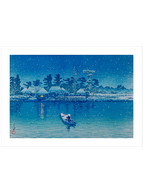 Kawase Ushibori in Snow - Art Print