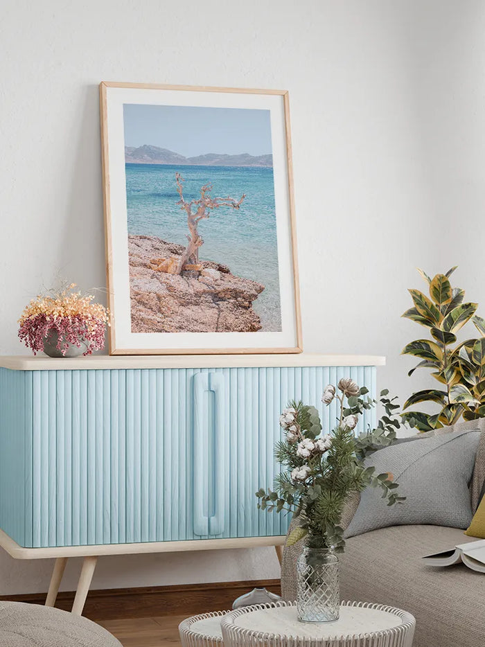 Akdeniz kıyısı fotoğraf sanat tablo