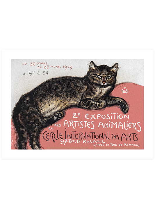 Vintage Kedi Afiş - Art Print