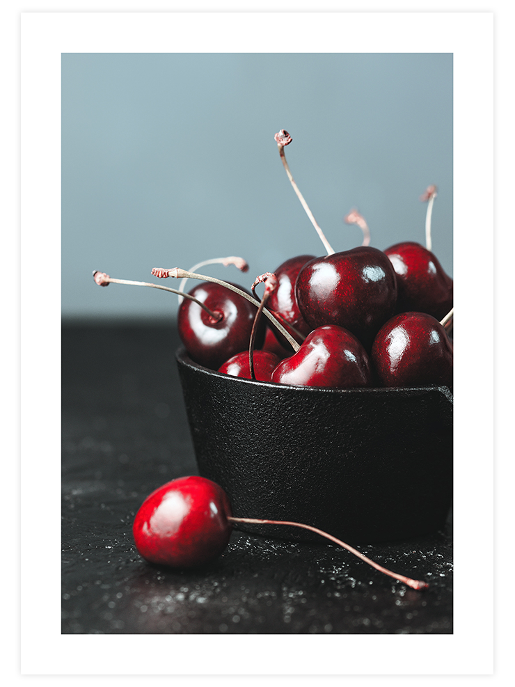 Kırmızı Kirazlar - Art Print