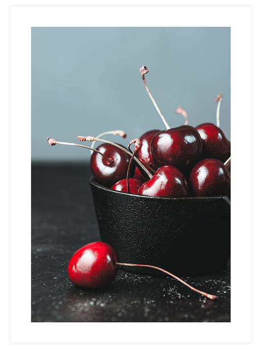 Kırmızı Kirazlar - Art Print