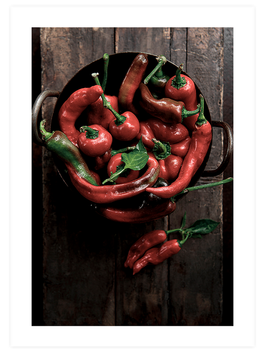 Sweet Red Peppers - Art Print