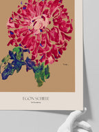 Egon Schiele Red Chrysanthemum - Art Print