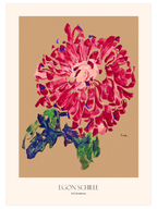 Egon Schiele Red Chrysanthemum - Art Print