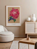 Egon Schiele Red Chrysanthemum - Art Print