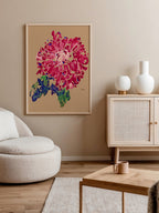 Egon Schiele Red Chrysanthemum - Art Print