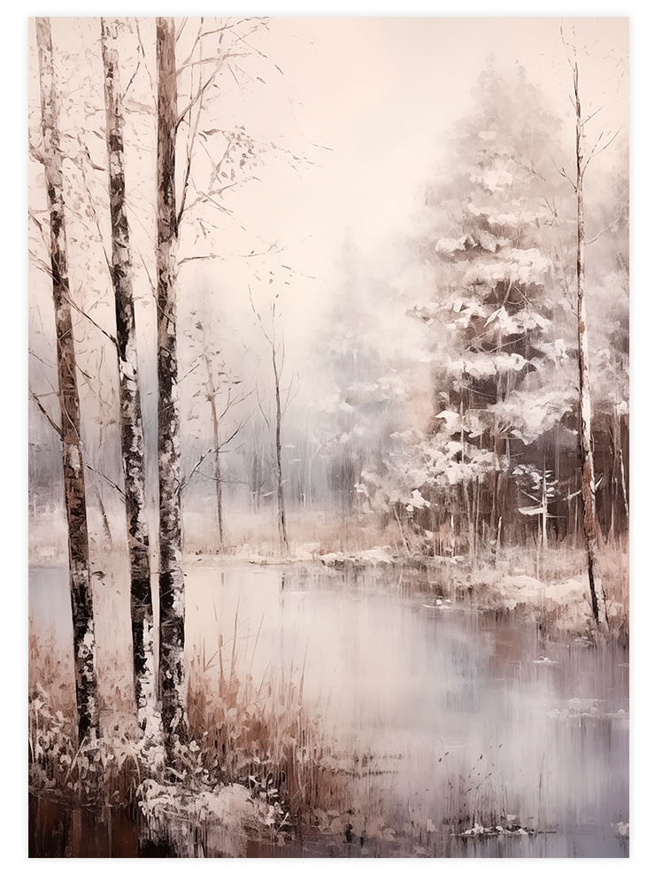 Kış Gün Doğumu - Art Print Ürün ana görseli