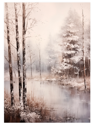 Kış Gün Doğumu - Art Print