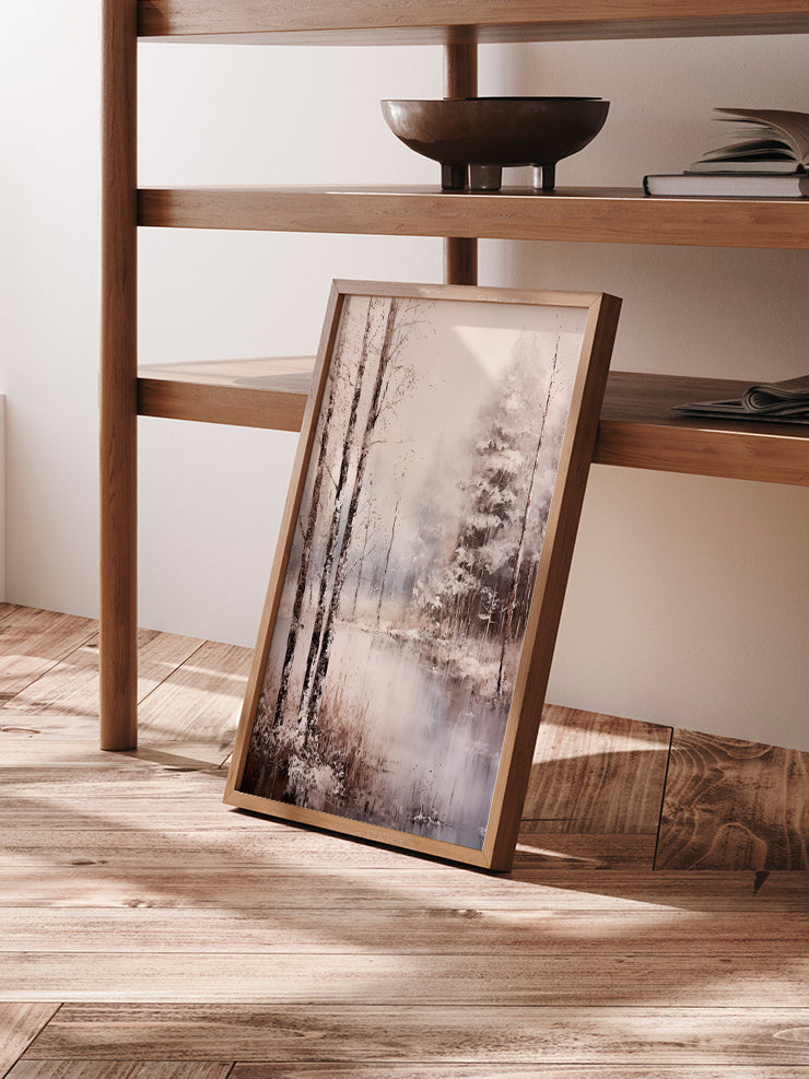 Kış Gün Doğumu - Art Print Ürün ikincil görseli