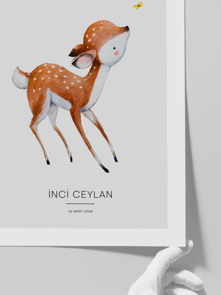 Bambi Kişiye Özel - Art Print  Poster