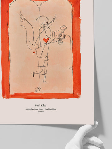 Klee A Guardian Angel Serves a Small Breakfast - Art Print