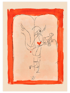 Klee Koruyucu Melek Küçük Bir Kahvaltı Sunuyor - Art Print