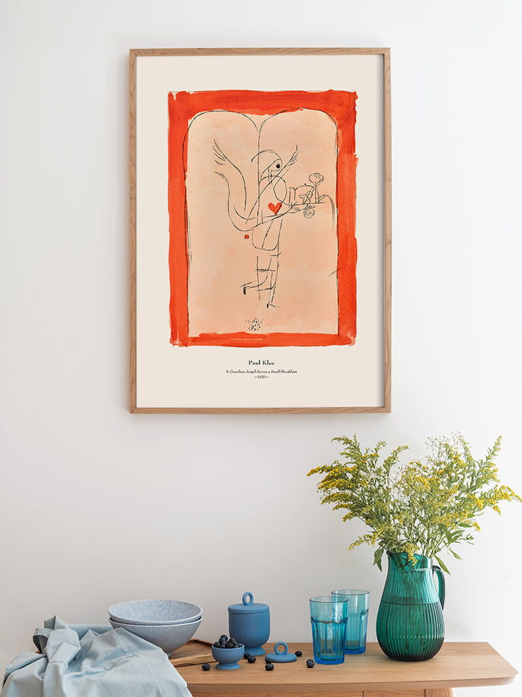 Klee A Guardian Angel Serves a Small Breakfast - Art Print Ürün ikincil görseli