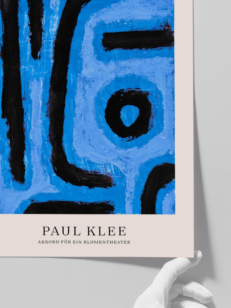 Klee Akkord für ein Blumentheater - Art Print