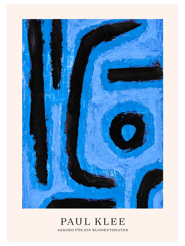 Klee Akkord für ein Blumentheater - Art Print