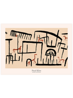 Klee Animals in an Enclosure - Art Print